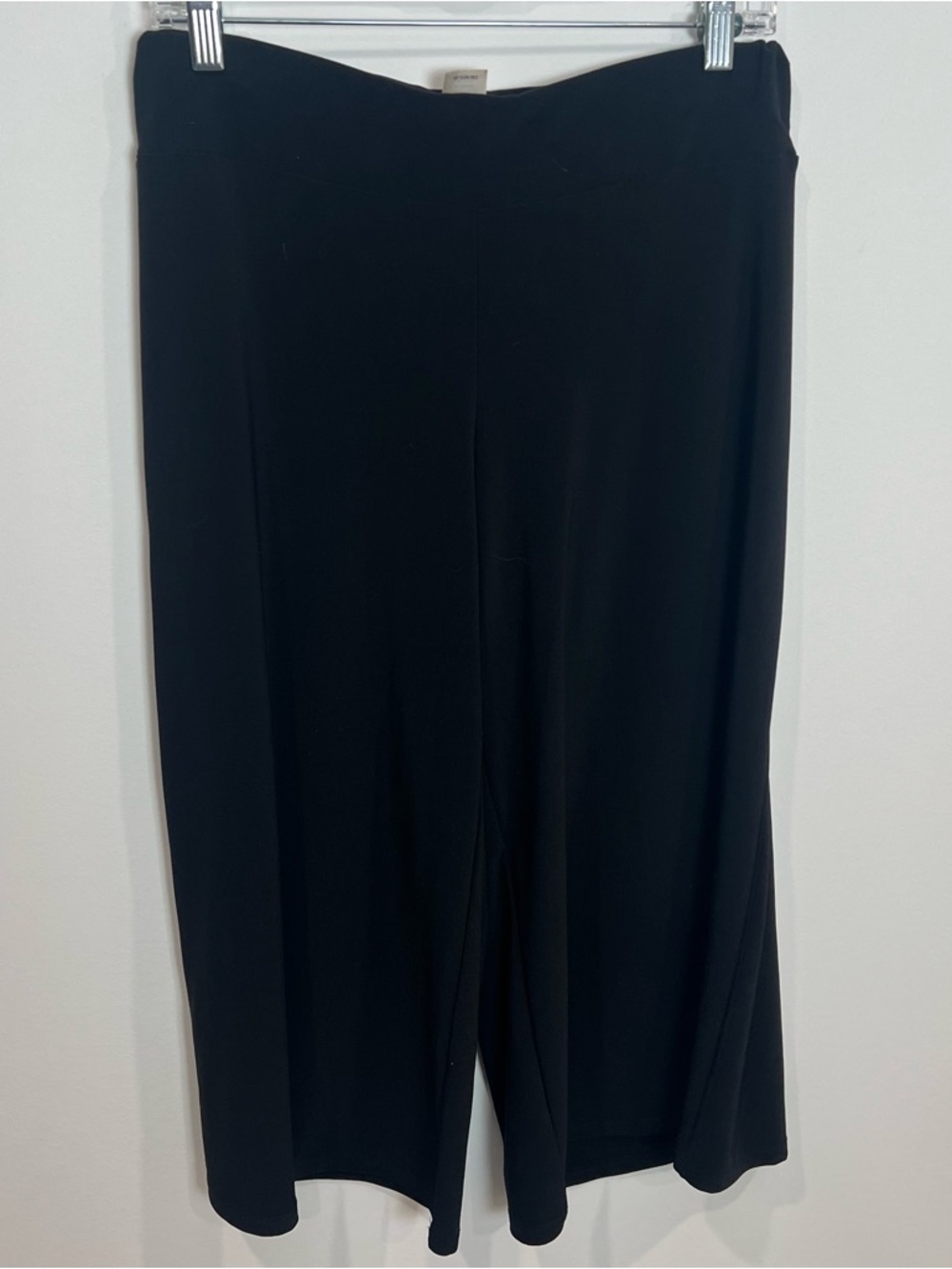 Y2K White House Black Market Gaucho Black Wide-Leg Pull-On Pants